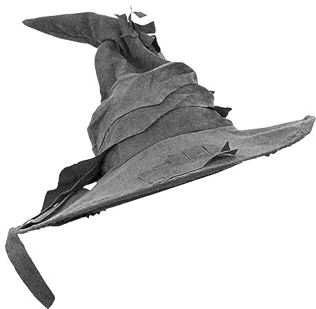 Grauer Zaubererhut, Kostüm-Zubehör, grauer Hexenhut, Fantasy-Accessoire, Einheitsgröße, 1 Stück