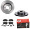 2 Bremsscheiben belüftet 288 mm + Bremsbeläge Vorne von Brembo Innenbelüftet (1420-54312) Bremsensatz Bremsanlage Bremsen-Kit,Bremsenset, Bremsscheiben, Bremsbeläge, Bremsen-Set, Beläge, Bremsbelag,