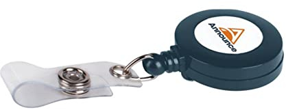 Announce Badge Reel 660mm Charcoal (Pack of 10)