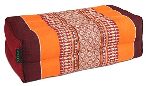 ANADEO YogaProducts Standard – Standard-Zafu-Yoga- und Meditationskissen – 100% natürliches Kapok mit hoher Dichte – Komfort und Festigkeit – Sitzstabilität – Burgunderrot – X1