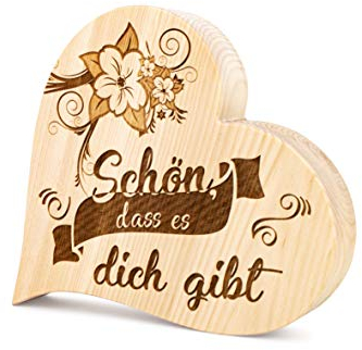 sagl.tirol Zirbenherz Schön, DASS es Dich gibt... (20cm)