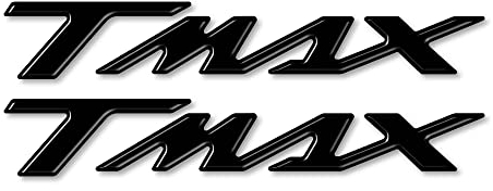 labelbike - 2 Scritte tmax Resinate 3D Adesivi in Resina 3D Scritta t max per Scooter compatibili con Yamaha T-Max 500-530-560 2001-2021