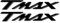 labelbike - 2 Scritte tmax Resinate 3D Adesivi in Resina 3D Scritta t max per Scooter compatibili con Yamaha T-Max 500-530-560 2001-2021