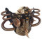 Ubauta Steampunk Ledermaske Cosplay Maske Punk Rivet Maskerade Maske-Bronze