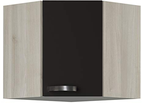OPTIFIT Kult Küchen-Eck-Hängeschrank »Faro«, grau anthrazit, Breite 60 x 60 cm, OED606-9+KUFR