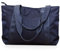 NICOLE & DORIS Damen Handtasche Nylon Schultertasche Umhängetasche Groß Shopper Tasche mit Reißverschluss Einkaufstasche wasserdichte Tote Bag Navy blau