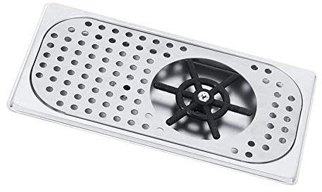 Glass Rinser, 114mm Diameter 201 Stainless Steel Milk Tea Cup Washer, Practical Cleaner Glass Rinser, G1/2In Bar Glass Rinser for Hotel, Bar, Coffee Shop, Home, Cup Washer