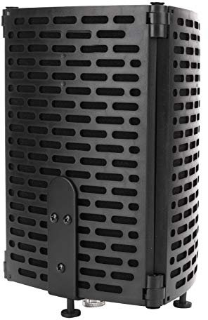 Bouclier d'isolation de microphone, filtre anti-pop pliable à 3 panneaux, plaque de protection contre le son pour panneau de protection contre le vent pour l'enregistrement sonore en studio, podcasts,