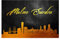 artboxONE Poster 60x40 cm Städte Malmo Sweden Gold Skyline hochwertiger Design Kunstdruck - Bild Malmo Gold Malmo