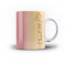 iCaseDesigner Personalised Watercolour Painting Name with Heart 11oz Ceramic Mug - 9. Pastel Skys Vertical Name