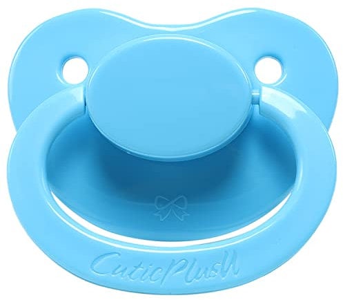 CutiePlusU Erwachsenengröße Schnuller - Großer Saugerschild Blau