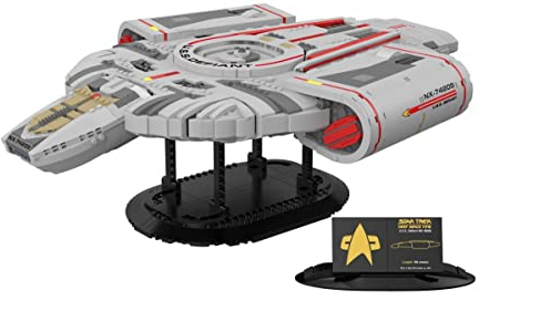 BlueBrixx – Star Trek USS Defiant NX-74205 – aus: Deep Space Nine – großartiges Displaymodell – mit 2865 Klemmbausteinen – 100% kompatibel – ORIGINAL-Lizenz, 104965