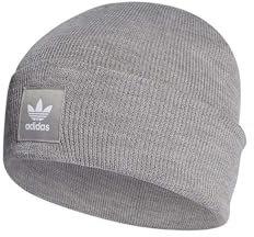 adidas Originals Cuff Knit Herren Beanie, Größe M, Grau meliert, Medium Grey Heather, Einheitsgröße