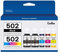 CEEBOO Refill Ink Bottle Replacement for Epson 502, 2 Black,Cyan,Magenta,Yellow, 5 Bottles