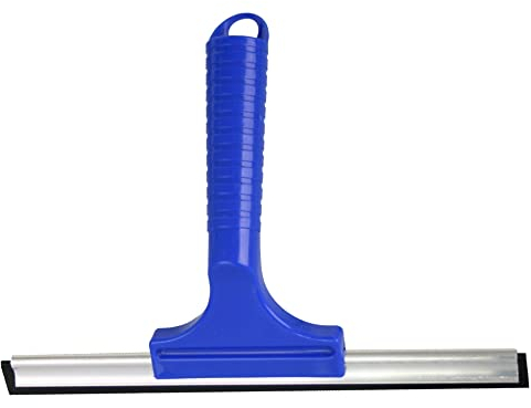 Novaliv Fensterabzieher 35 cm Aluleiste mit Gummilippe für streifenfreies Abziehen Blau Fensterreiniger Fensterlippe Fensterreinigung Abzieher Fenster Fensterputzer Fensterwischer Duschabzieher