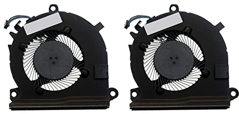 BRIUERG 2X Ventola di Raffreddamento CPU del Computer Portatile DFS2000055K0T DC5V 0.5A 4PIN per Pavilion Gaming 15-EC L77560-001