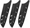 sourcing map 3Pcs Knife Cover Sleeves Knife Edge Guards for 5 Santoku Knife Edge Blade Protector Universal Knife Sheath for Kitchen, Black