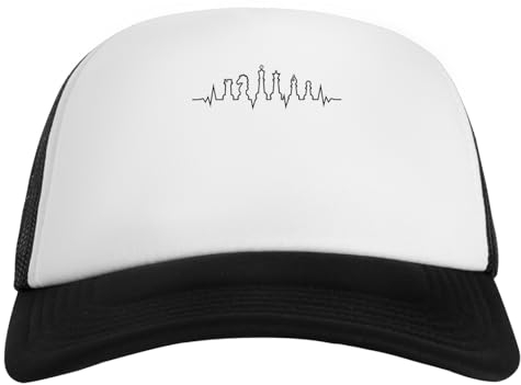 Suzetee Chess Heartbeat for Chess Lovers Weiße Baseball Snapback Unisex Kappe