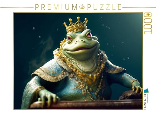 CALVENDO Puzzle Der Froschkönig | 1000 Teile Lege-Größe 64 x 48 cm Foto-Puzzle für glückliche Stunden