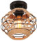 LIGKIN Vintage Boho Rattan Lampe Deckenleuchte Hängelampe, E27 Metalle Geflochten Lampenschirm Deckenlampe, Ø20CM Rustikal Industrielle Deckenleuchten für Schlafzimmer Kindergarten Flur Korridor