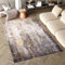 TAPISO Flannel Teppich Kurzflor Grau Mehrfarbig Waschbar Antirutsch Unterseite Modern Abstrakt Design Wohnzimmer Schlafzimmer ÖKOTEX 80 x 150 cm