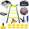 CAPTRONIC Kit Entrenamiento Fútbol para Niños y Adultos - Balón y Conos para Practicar y Mejorar Habilidades