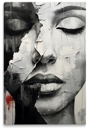 Muralo Wandbilder Abstrakte Motive, Modern, Kunstdruck - 60x90 cm | Leinwandbild, Modernes Design, UV-beständig - ideal für Wohnzimmer, Schlafzimmer und Büro