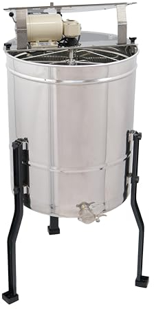 Honigschleuder 4/8 Waben mit 110Watt Motor Edelstahl Deutsch Normal Zander Dadant Profi Line Ø52cm mit Handantrieb Tangential Diagonal