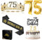75th Birthday Gifts for Men, 75th Birthday Decorations for Men, 75 Birthday King Crown & Birthday King Sash & 75 Birthday balloons & Cake Topper & Candles, Birthday Party Prom Decoration For Men