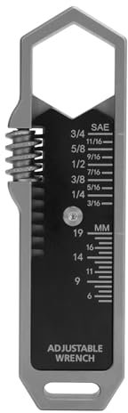 EDC Wrench Stainless Steel Multitool 5-19mm Adjustable Pocket Wrench for Men Gifts