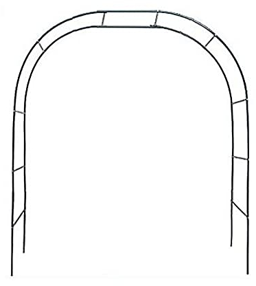 Gartenbogen Gartentor Rosenbogen mit Tür Spalier Rosensäule Spalier Pergola Gartenbogen Holz Torbogen Spalier für Kletterpflanzen Pergola 116x40x204 cm Grau