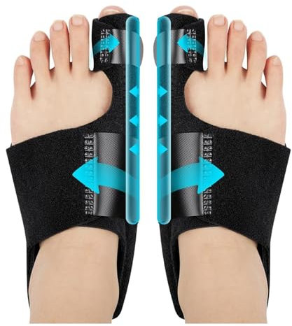 Landrain 1 Paar Hallux Valgus Korrektur, Hallux Valgus Schiene, Korrektur Schiene