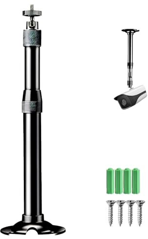 Soporte para proyector, soporte de techo para proyector, soporte de pared universal para proyector de 20 – 40 cm, barra de extensión de hasta 5 kg, soporte de montaje en pared, color negro