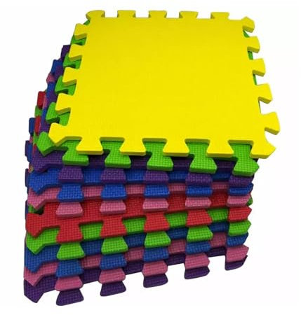 Extra Thick Interlocking EVA Soft Foam Mat Gym Flooring Yoga Tiles Kids Play 30cm x 30cm | Eva Foam Mats - Size 30x30cm (9)
