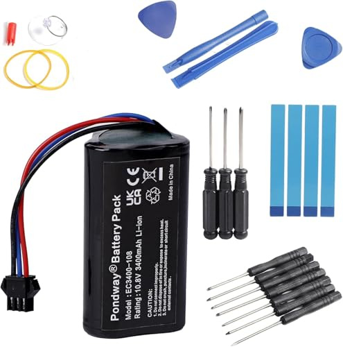 3400mAh 10.8V EC3400-108 Ersatzakku für Ecovacs D36A/D36B/D36C/D36E/DA60 | DA611/DB35/Deebot Slim 1/Deebot 10/Deebot 2/TCR360 Roboter Staubsauger Li-Ionen Akku