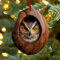 Weihnachten Acryl Tier Dekor, Weihnachtsbaumschmuck, 2D Anhänger Eule Waschbär Weihnachtsbaum Anhänger, Waldtier-Dekorationen, für Wohnzimmer und Schlafzimmer