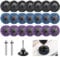 ROSYLEVE 21 Stück CSD Scheibe Schleifscheibe 50mm Grobschleifscheibe/Lila/Blau/Schwarz Reinigungsscheibe Set für Winkelschleifer von Farbe, Rostschweißnähten, Oxidation Reinigen & Entfernen