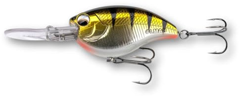 LMAB Crankbait 5,5 cm Power Vibe 55F - 3 Lauftiefen, Floating - Wobbler Barsch, Crankbait Wobbler, Kunstköder Angeln, Barsch Wobbler, Spinnfischen Köder (Real Perch, DR | Lauftiefe 3-4 m | 14 Gramm)