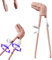 Varillas de entrenamiento para – Varillas de aprendizaje, palillos de entrenamiento antideslizantes | Varillas ajustables en forma de dinosaurio de dibujos animados, palillos de aprendizaje