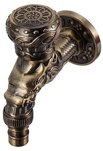 NUOBESTY Robinet Mural Rétro Alliage De Zinc Robinet Classique Pour Lavabo De Cuisine Et Salle De Bain Et Facile à Utiliser