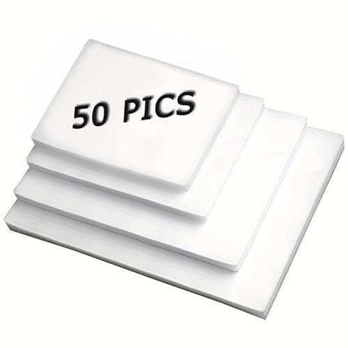 BAYGE Laminierfolien 160 Mikron (2x80 Mic), 50 Stück Laminierhüllen A3 A4 A5 A6, Verschiedene Größen Laminierpapier für den Gebrauch in der Schule oder im Büro