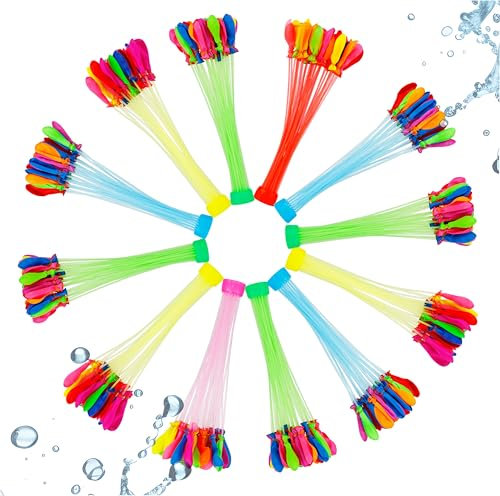 444x Wasserbomben Selbstschließend bunt - Reißfest & Schnell befüllbar - Für Kinder & Erwachsene - Luftballons