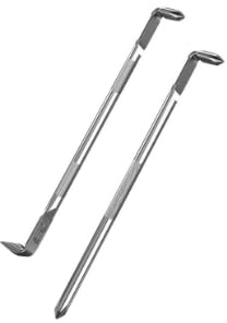 EULAPGOE 2 Pezzi Cacciavite ad Angolo Z con Doppia Testa, Misure 165mm e 180mm, Acciaio Inossidabile, Manico Antiscivolo, Punta Magnetica per Lavori di Riparazione