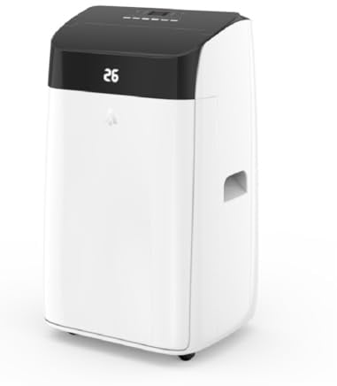 Garvee Climatiseur Portable 12000 BTU, Unité 3 En 1 Avec Tuyau d'évacuation, Fonctionnement Silencieux, Affichage Numérique, Télécommande, Minuterie 24 Heures, Kit d'Installation Pour Fenêtre