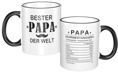 Sunlark Papa Tasse 11oz Geschenk, Geburtstag Geschenk für Papa | Bester Papa der Welt Lustige Keramik Kaffeebecher für Vater von Tochter Sohn Ehefrau