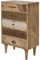 elbmöbel Kommode Schubladen Schrank braun antik Landhaus Holz Shabby schmal massiv