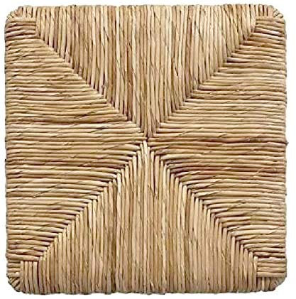 Tomaino - Assise en paille pour chaises 37 x 37 cm - Lot de 6 sièges pour chaises - Remplacement de siège de chaise en paille - Sièges en peluche pour maison et restauration
