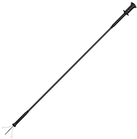 Housolution Pinza Telescopica, Prendi Oggetti Regolabile in Acciaio con Luce Led, Testa Magnetica, Apertura fino 2 cm, Pinza Telescopica Presa Sicura, Raccogli tutto per Giardino, Officio Casa - Nero