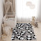 TAPISO Pinky Teppich Kurzflor Grau Schwarz Weiß Modern Panda Bär Teddy Design Kinderzimmer Kinderteppich Spielteppich ÖKOTEX 140 x 200 cm