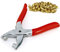 RamPro Ösenlochzange mit 50 Ösen, Leder, Leinen, Lochstanzer, robust, Druckknopfverschluss, Handwerkzeuge zum Ersetzen von Metallknöpfen